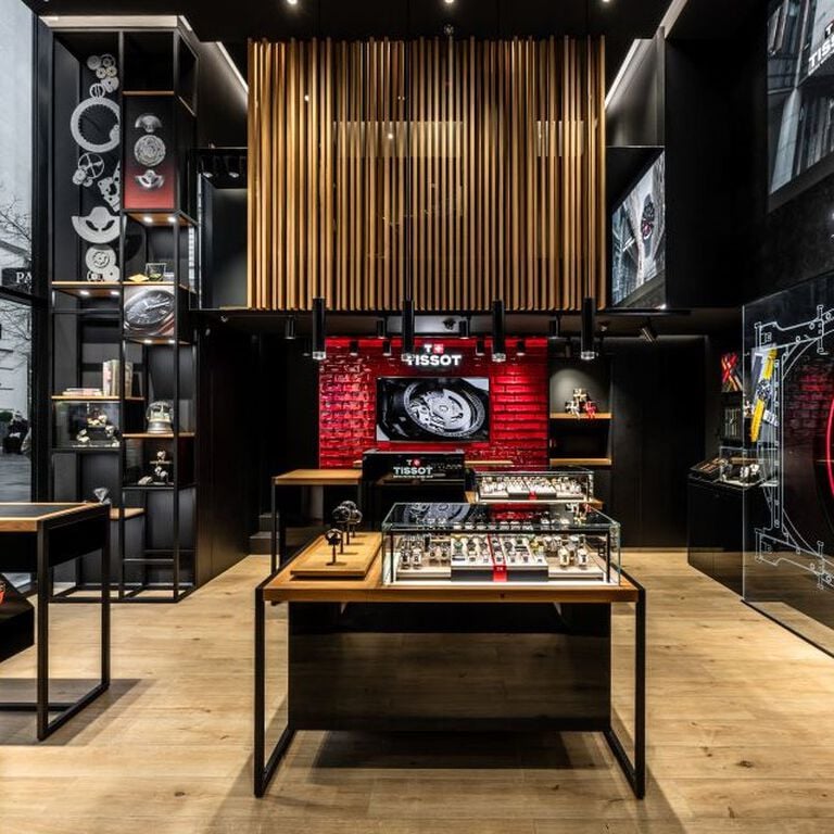 Innenraum der ersten &ouml;sterreichischen Tissot-Boutique