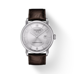Vue de face de la montre Tissot Luxury Powermatic 80 avec ombre