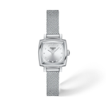 Front view of the watch Tissot Lovely Square 20x20mm with shadow