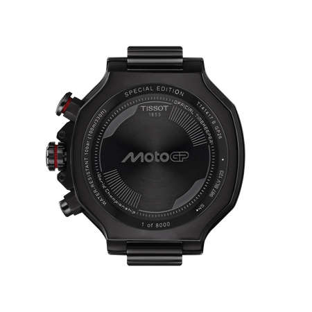 Back view of the watch case Tissot T-Race MotoGP 2026 45mm