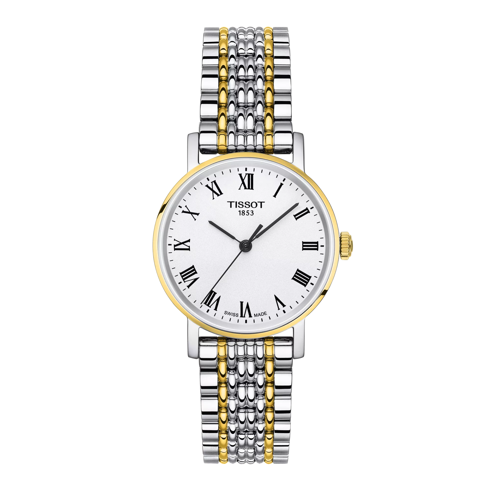 Front view of the watch Tissot Everytime 30mm