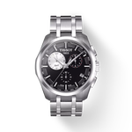 Front view of the watch Tissot Couturier GMT with shadow