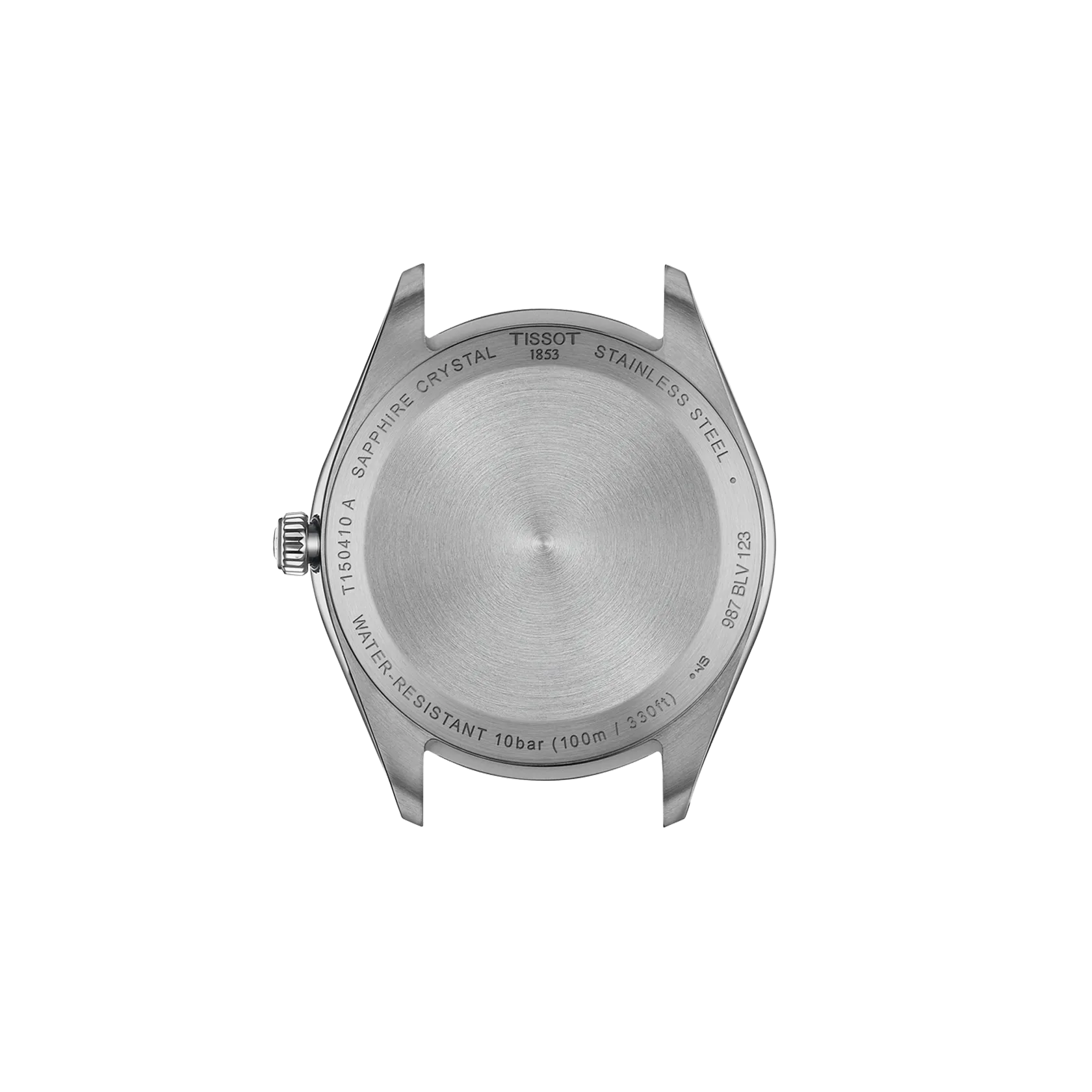 Back view of the watch case Tissot PR 100 40mm