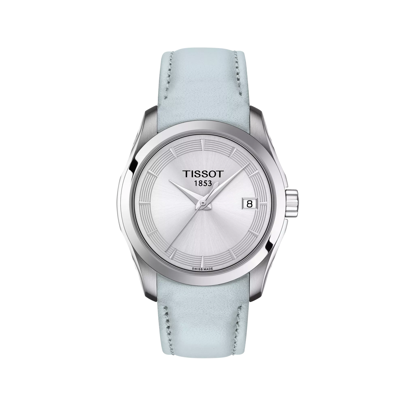 Front view of the watch Tissot Couturier Lady