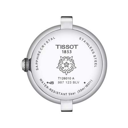 Back view of the watch case Tissot Bellissima Small Lady