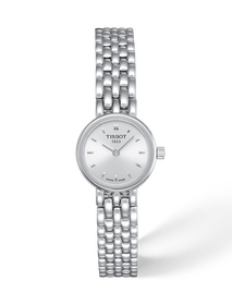 Front view of the watch Tissot Lovely Round 19.5mm with shadow