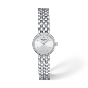 Front view of the watch Tissot Lovely Round 19.5mm with shadow