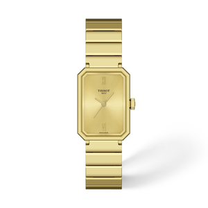 Front view of the watch Tissot SRV 30mm with shadow