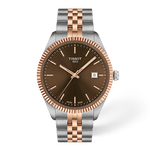 Vorderansicht der Uhr Tissot Ballade 40mm mit Schatten