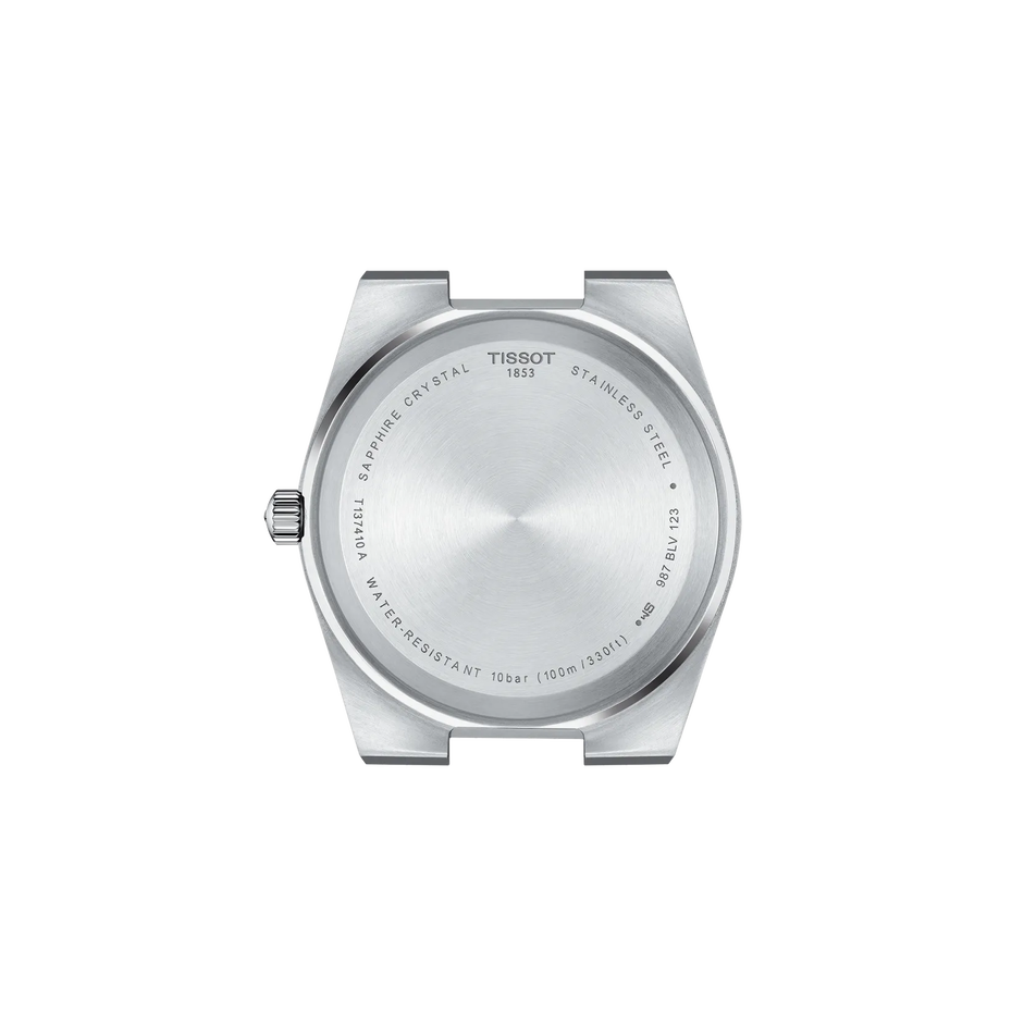 Rückansicht des Gehäuses der Uhr Tissot PRX 40mm
