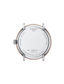 Back view of the watch case Tissot Glendora Gold 33mm