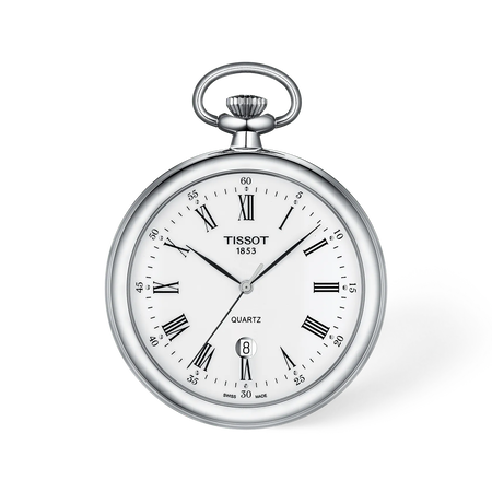 Front view of the watch Tissot Lepine 49mm with shadow