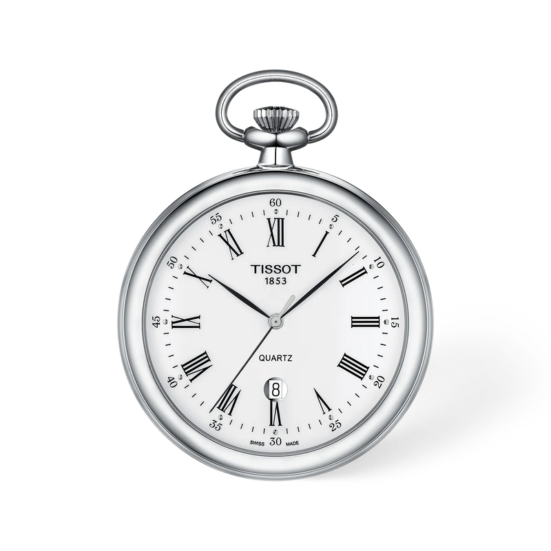 Front view of the watch Tissot Lepine 49mm with shadow