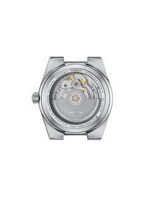 시계 케이스 뒷면 보기 티쏘 PRX 35mm 파워매틱 80 스틸 & 18K 골드 베젤