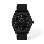 Front view of the watch Tissot PRC 100 Solar 39mm with shadow