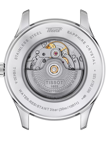 Back view of the watch case Tissot Heritage Visodate Powermatic 80