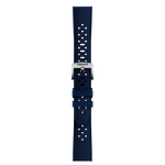 티쏘 공식 블루 러버 스트랩 러그 20 mm 의 전면 뷰