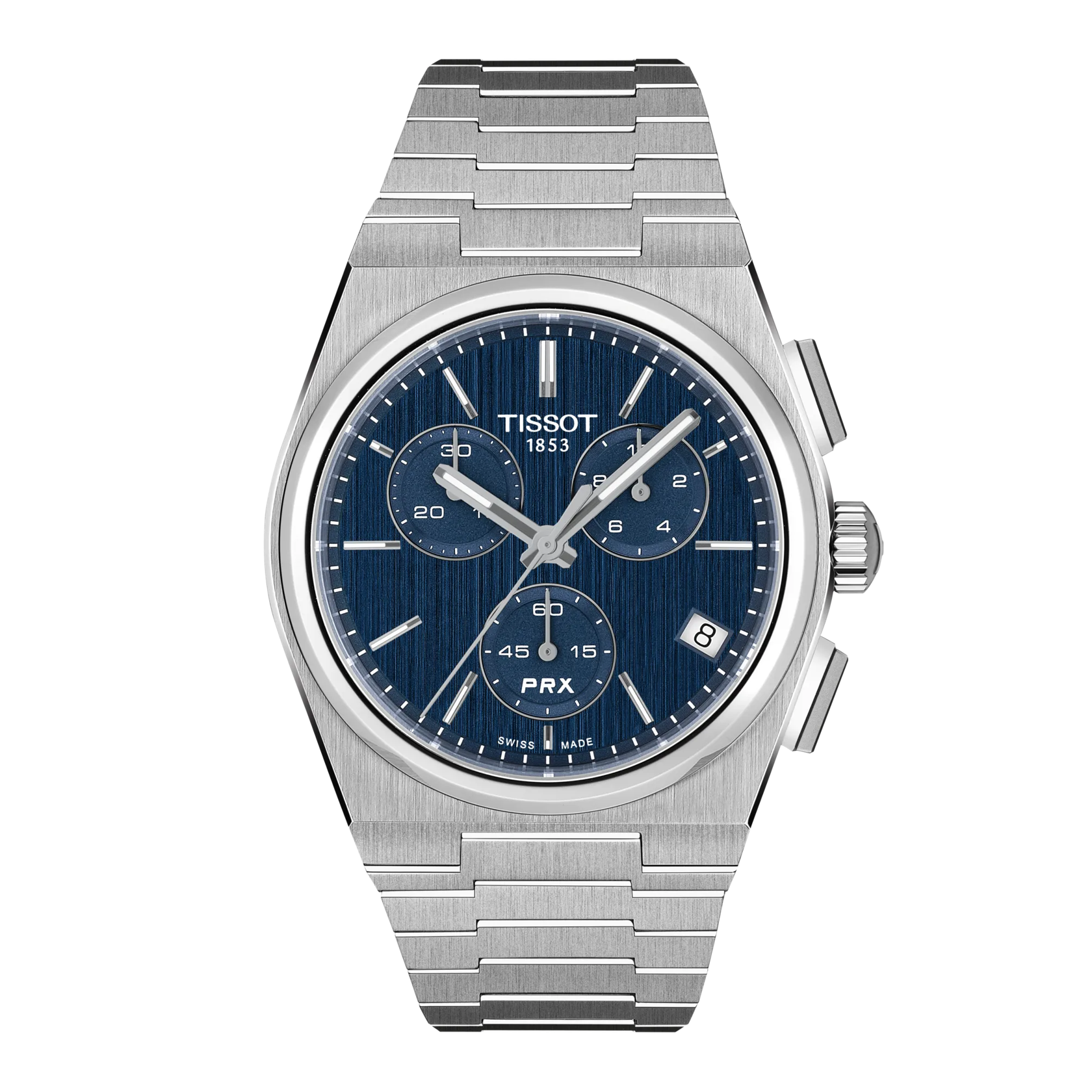 Front view of the watch Tissot PRX 41mm