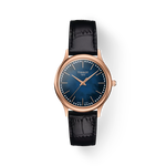 Vorderansicht der Uhr Tissot Excellence 18K Gold 31.8mm mit Schatten