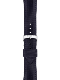 Zoom on Tissot Official Blue Fabric Strap Lugs 21 mm