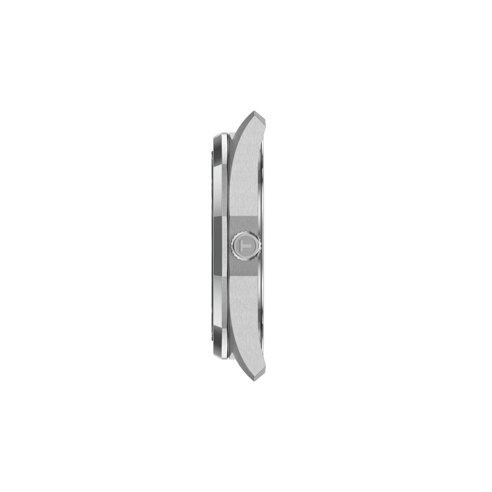 Profile view of the watch case Tissot PRC 100 Solar 39mm