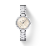 그림자가 있는 티쏘 플라밍고 시계의 전면 보기