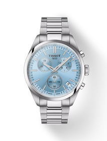 Front view of the watch Tissot PR 100 40mm with shadow
