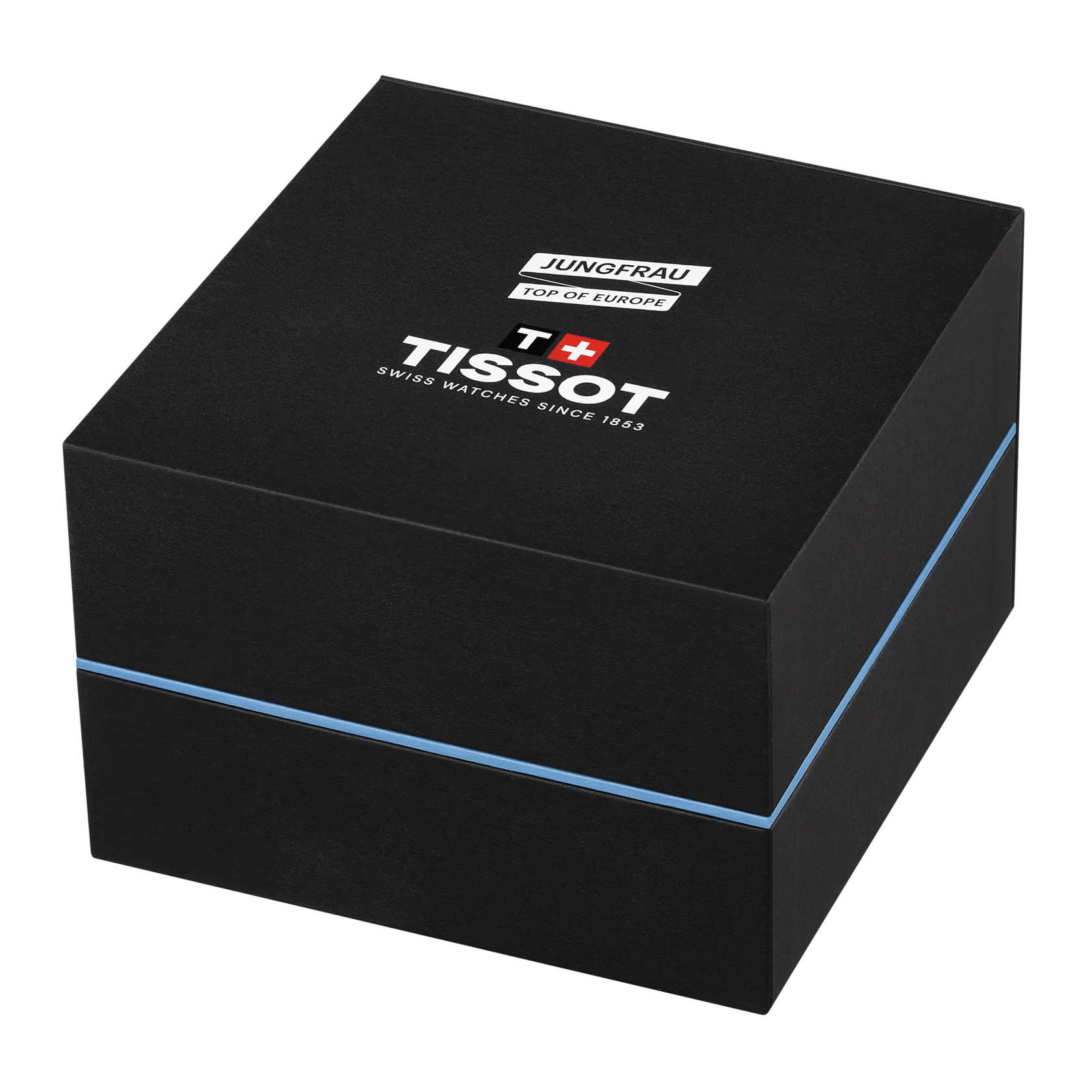 Front view of the watch Tissot PR 100 Jungfraubahn 40mm with closed