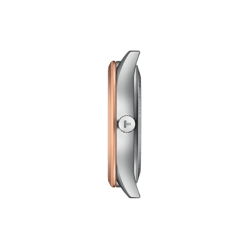 Profile view of the watch case Tissot Classic Dream 40mm