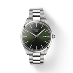 Front view of the watch Tissot PR 100 40mm with shadow