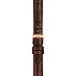 Zoom sobre Correa marrón de piel oficial Tissot 15 mm