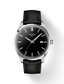 Front view of the watch Tissot PR 100 40mm with shadow