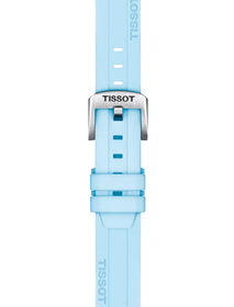 Zoom on Tissot Mavi Silikon Kayış Boynuz Aralığı 18 mm