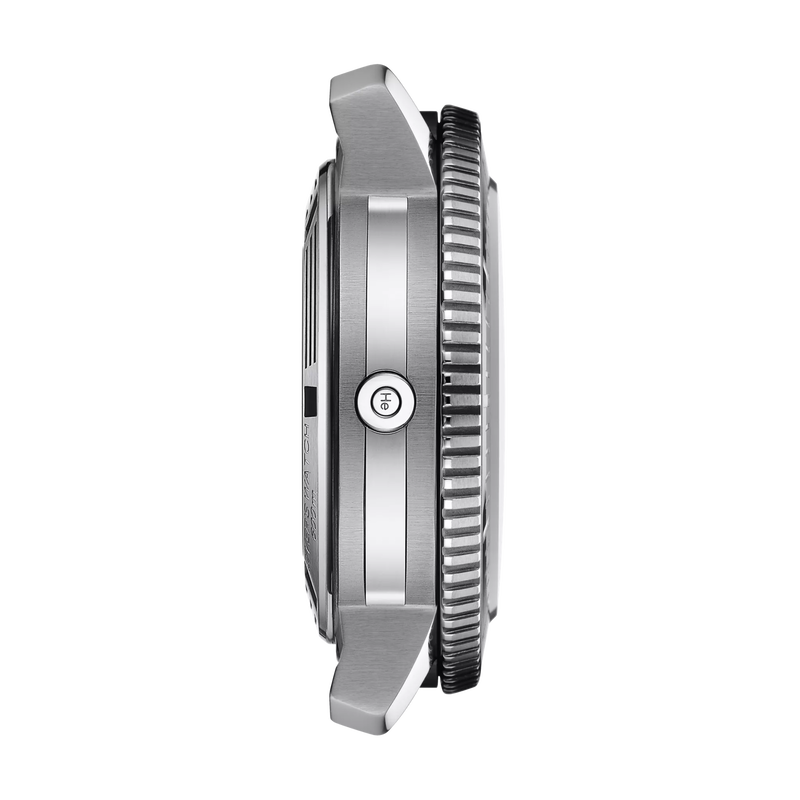 Profile view of the watch case Tissot Seastar 2000 46mm