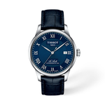 Front view of the watch Tissot Le Locle 39mm with shadow