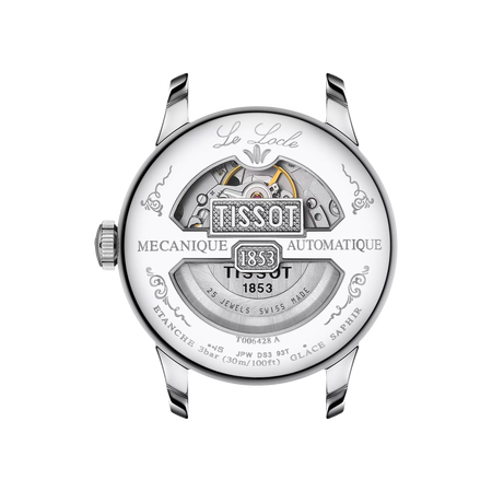 Back view of the watch case Tissot Le Locle Automatique Petite Seconde