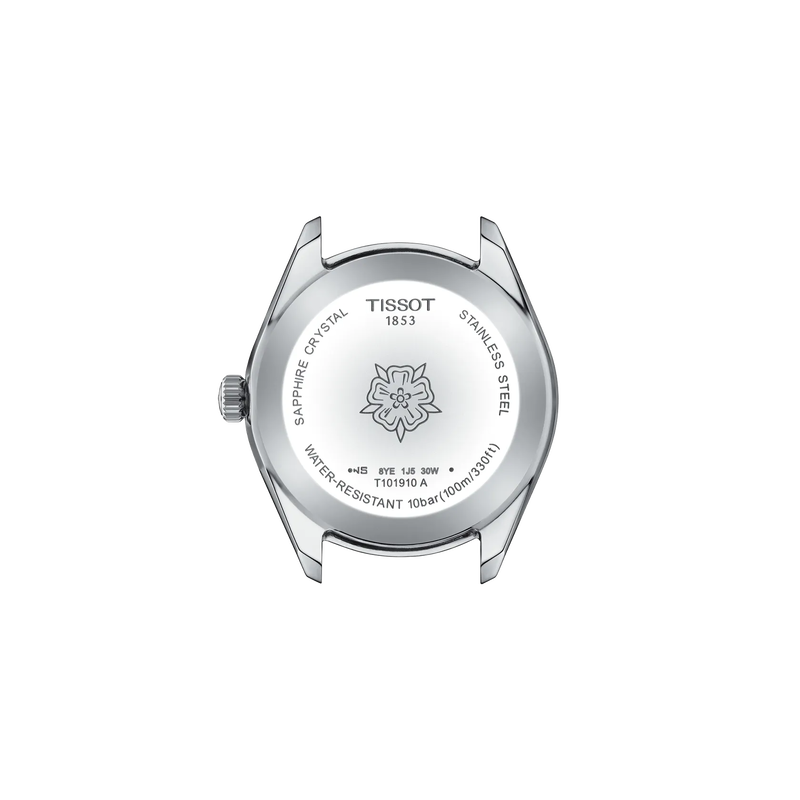 시계 케이스 뒷면 보기 티쏘 PR 100 레이디 스포츠 시크