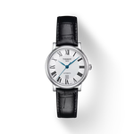 Front view of the watch Tissot Carson Premium Automatic lady with shadow