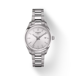 Front view of the watch Tissot PR 100 34mm with shadow