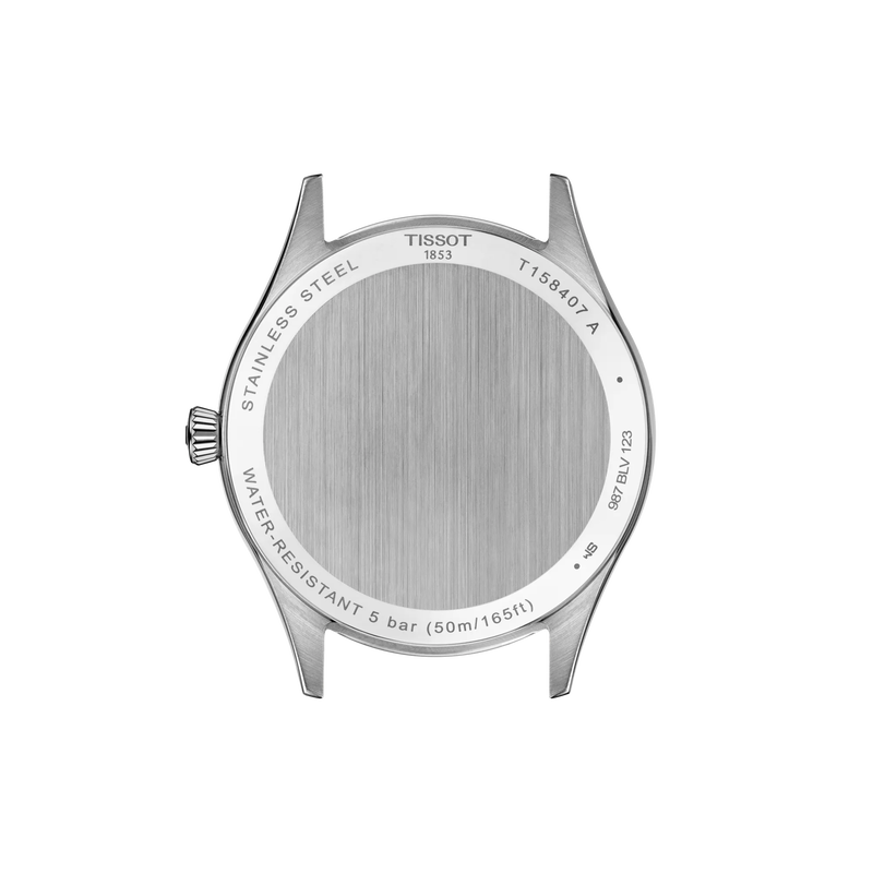 Vista posterior de la caja del reloj Tissot Classic Dream 40mm