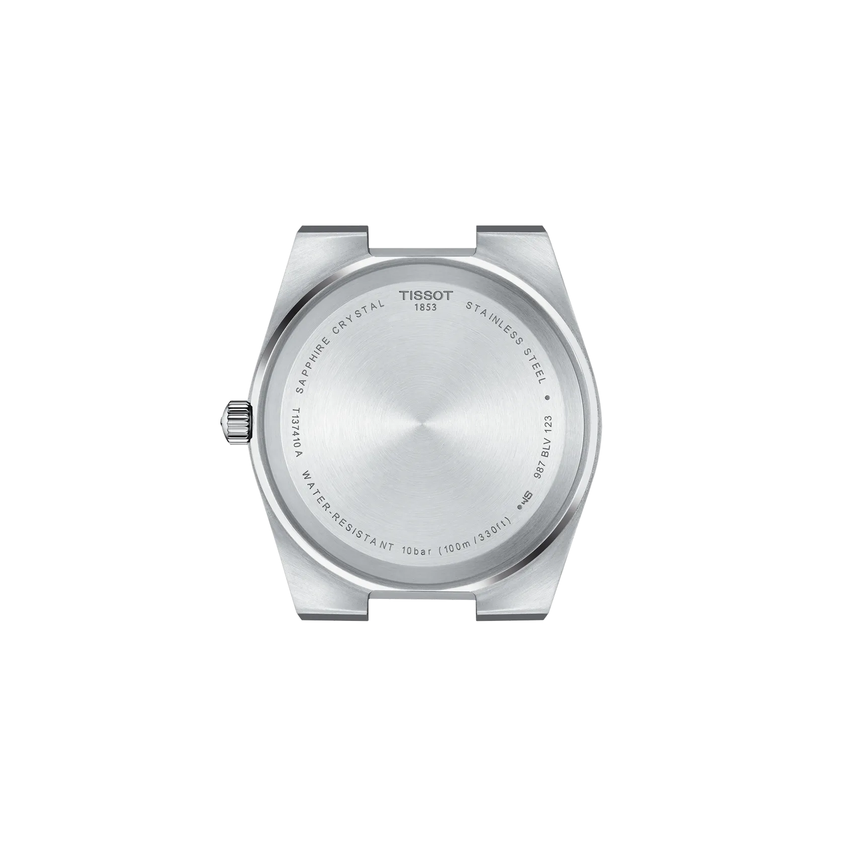 Vista posterior de la caja del reloj Tissot PRX 40mm