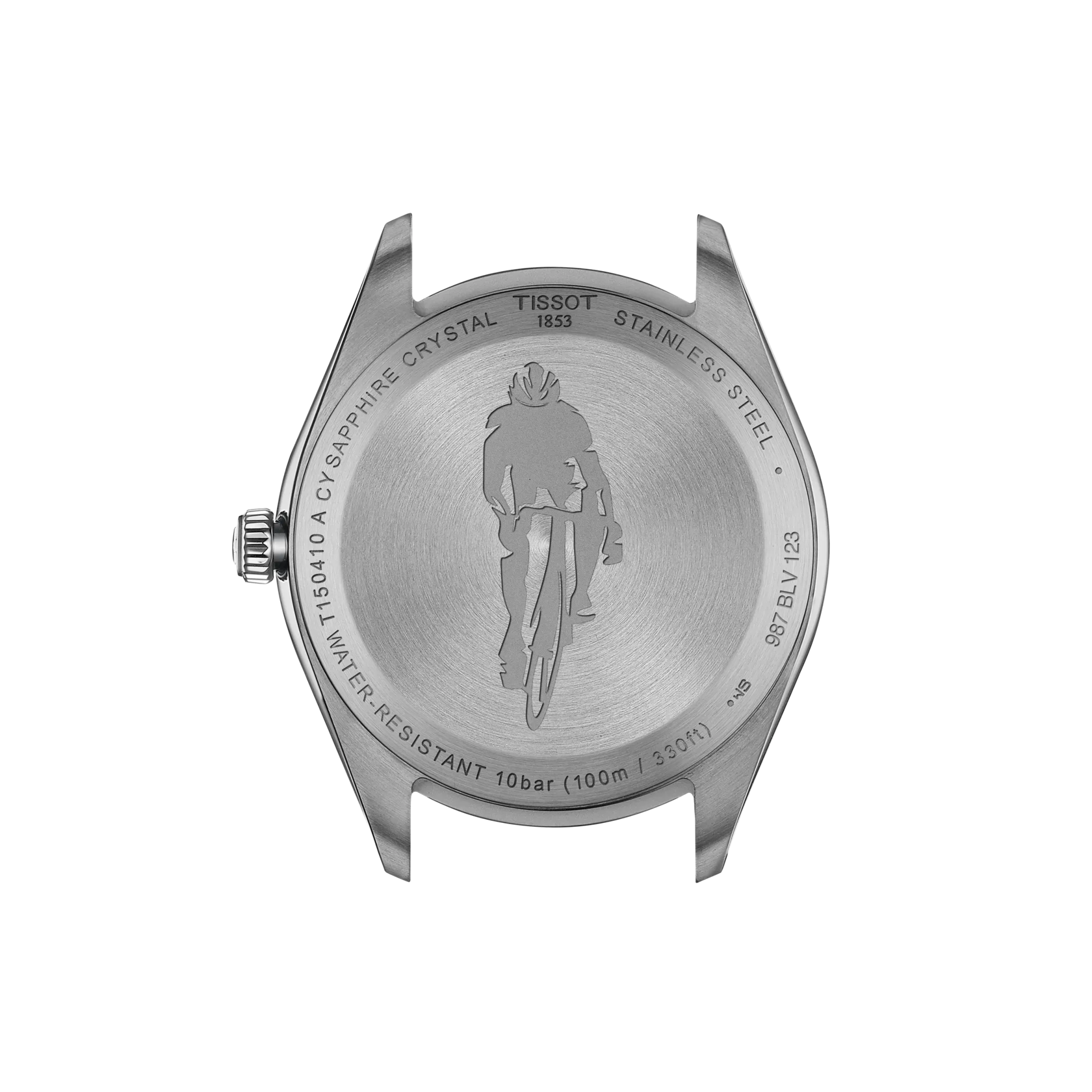 Back view of the watch case Tissot PR 100 40mm