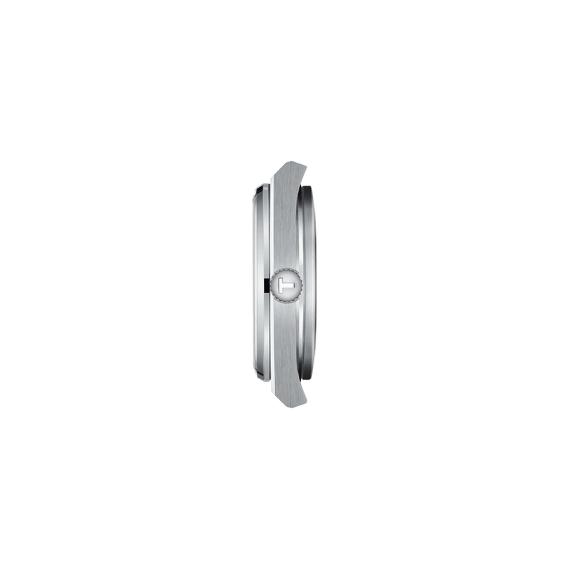 Profile view of the watch case Tissot PRX 35mm