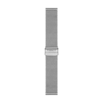 Vorderansicht von Original Tissot Edelstahl-Milanaisearmband Bandanstoss 22 mm