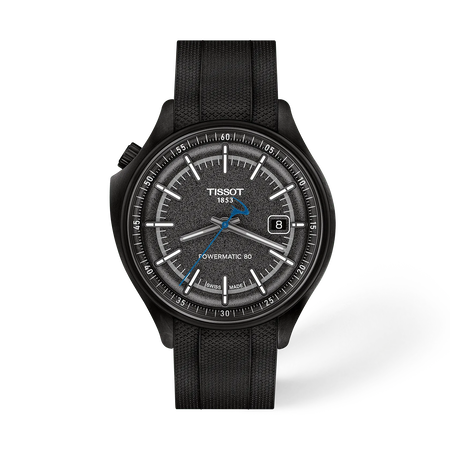 Front view of the watch Tissot Pinarello 43mm with shadow