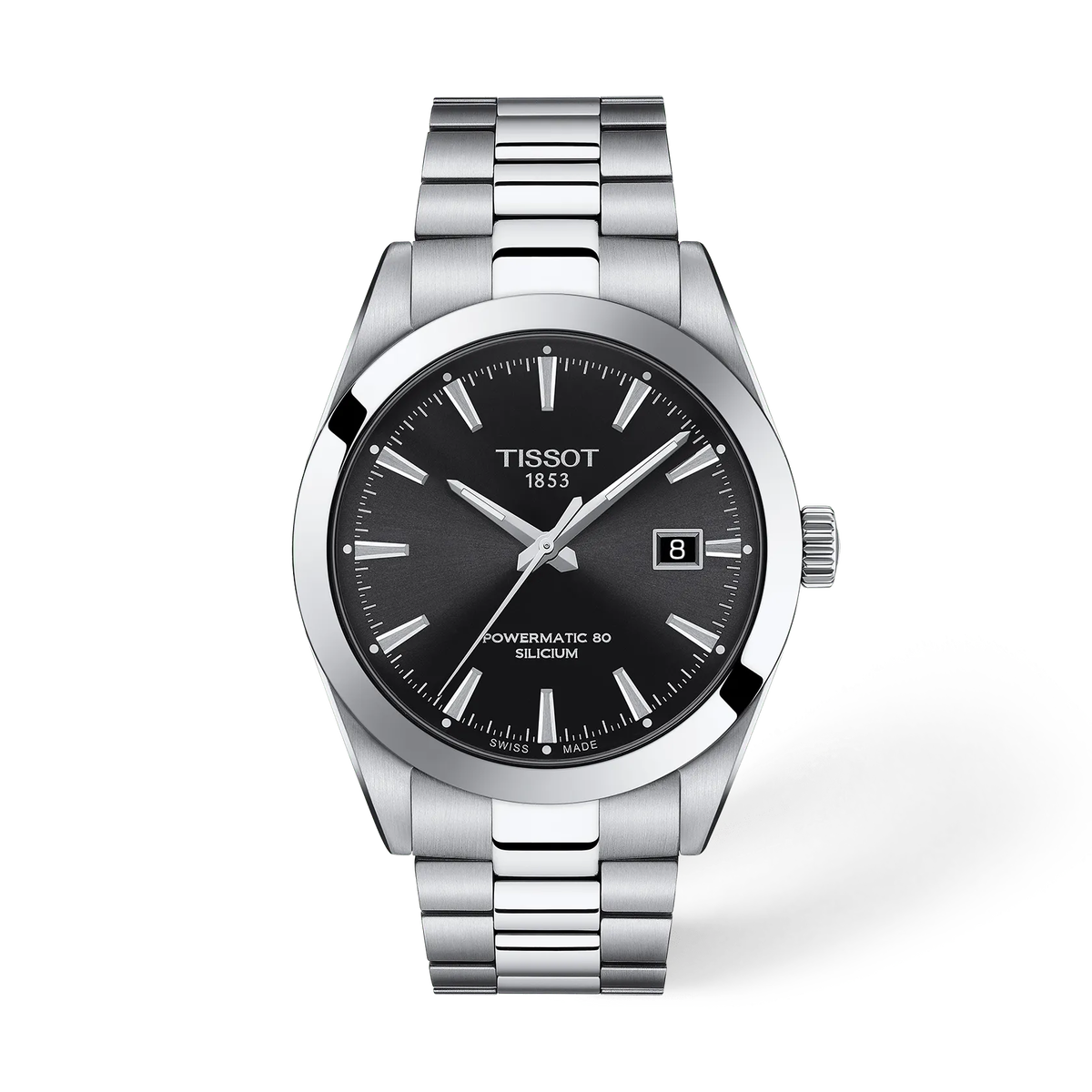 Мужские механические часы Tissot Gentleman 40 мм Automatic, цвет: Чёрный