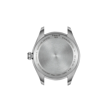 Back view of the watch case Tissot PR 100 34mm