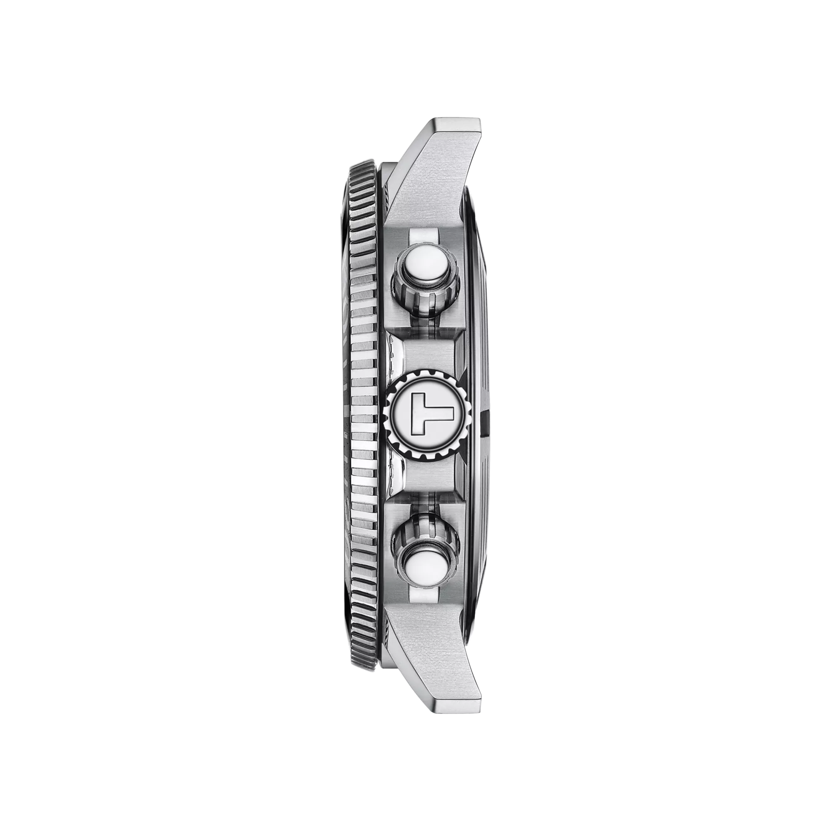 Profile view of the watch case Tissot Seastar 1000 Quartz Chronograph