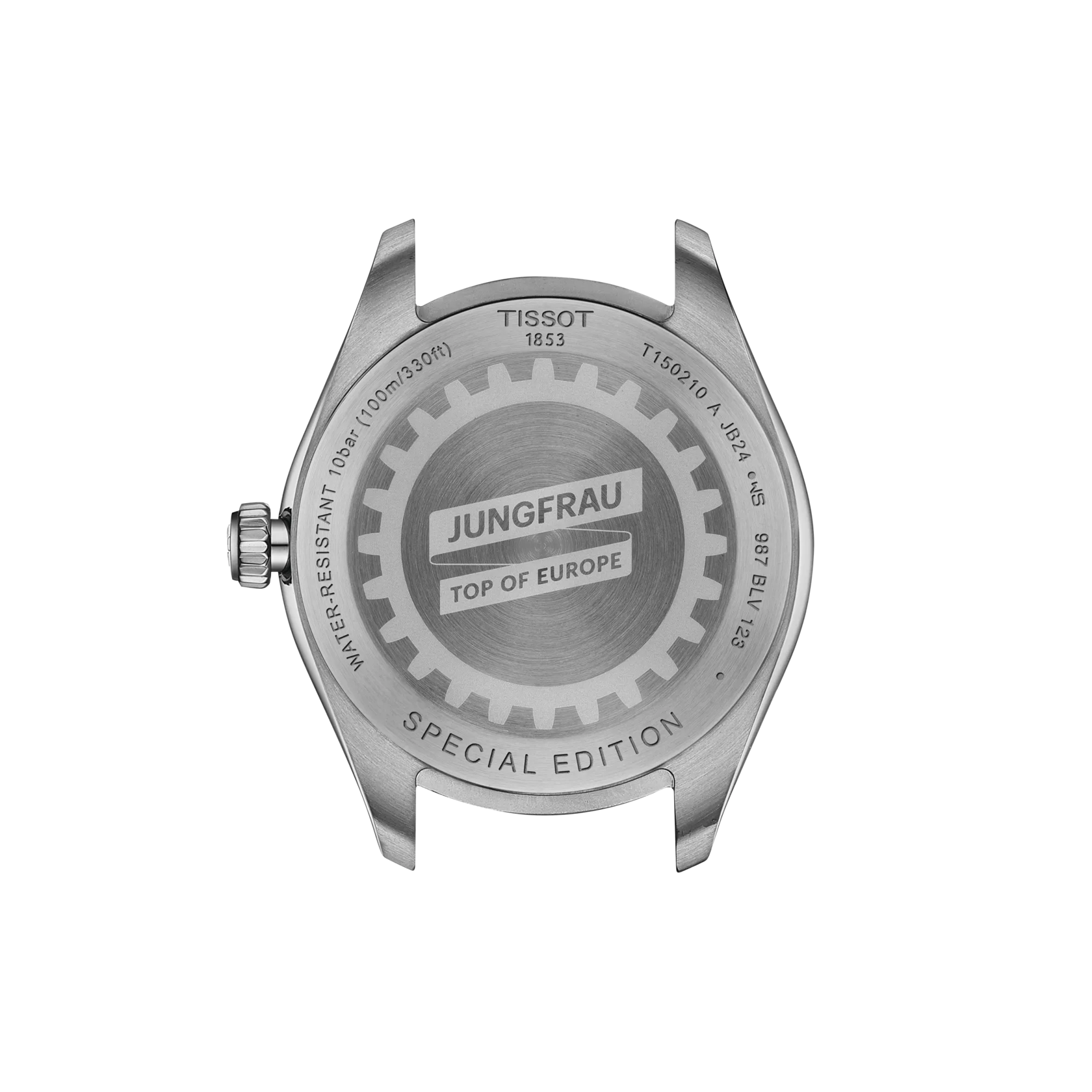 시계 케이스 뒷면 보기 티쏘 PR 100 융프라우 쿼츠 34mm