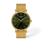 Vista frontal del reloj Tissot Everytime 40mm con sombra